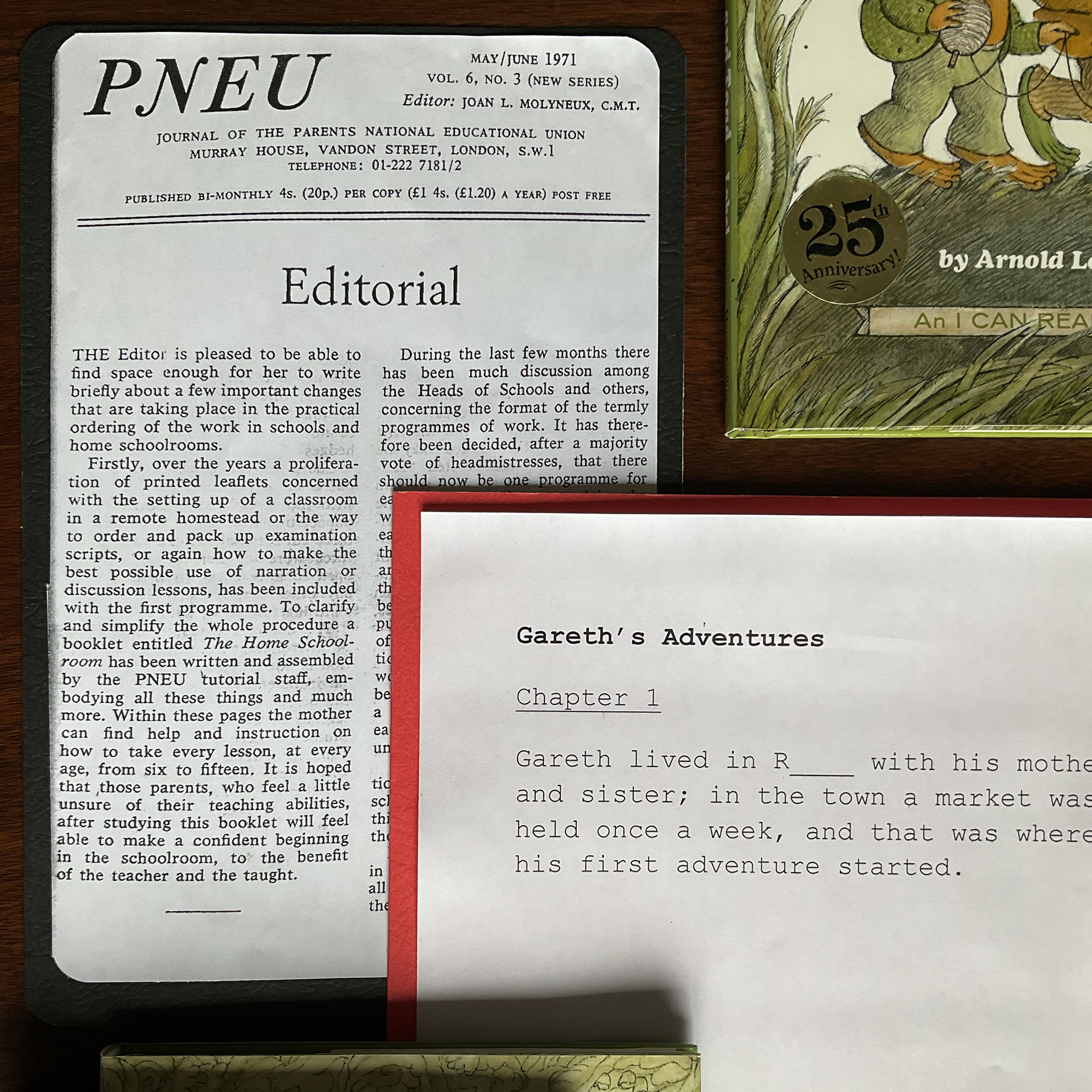 Now he wants to read